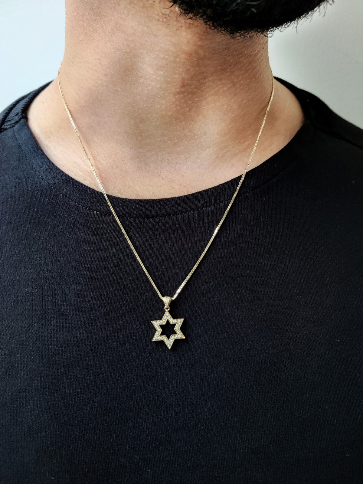 תליון מגן דוד יהלום בגימור כפול, מתנות ט"ו באב, ישראל